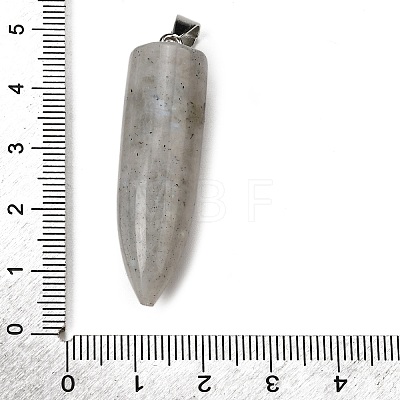 Natural Labradorite Pointed Pendants G-F820-12F-1