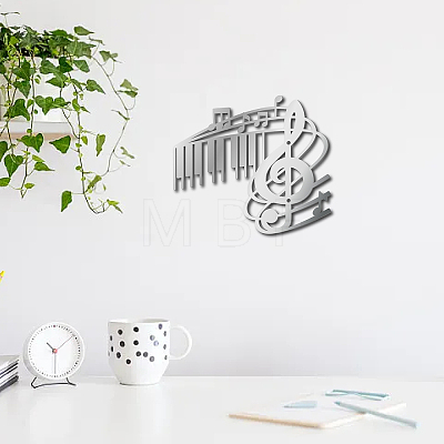 Musical Note Iron Wall Signs AJEW-WH0286-074-1