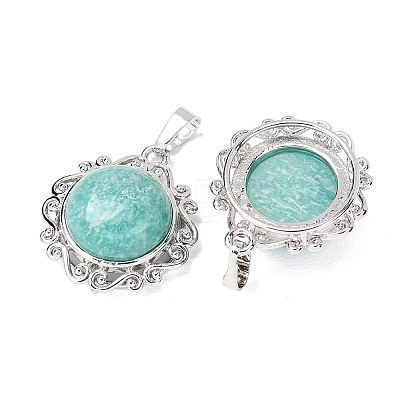 Natural Amazonite Pendants GG-CBA0251-09B-P-1