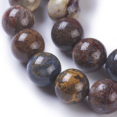 Natural Pietersite Beads Strands G-P428-06-10mm-1