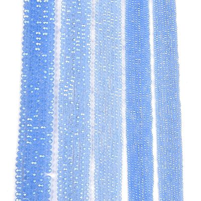 Electroplate Glass Beads Strands EGLA-A044-J3mm-A03-1