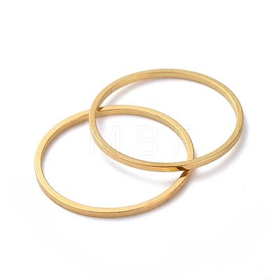 Brass Link Rings KK-M128-02G-1