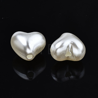 ABS Plastic Imitation Pearl Beads X-OACR-N008-139-1
