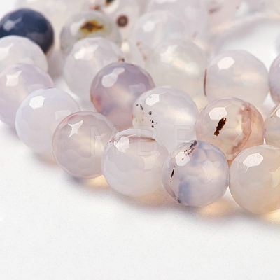 Natural Agate Beads Strands G-J376-06-8mm-1