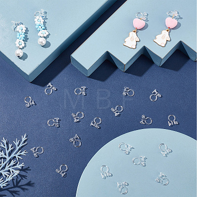 250Pcs Plastic Clip-on Earring Findings KY-SC0001-70-1