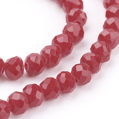 Glass Beads Strands GLAA-R029-M-1