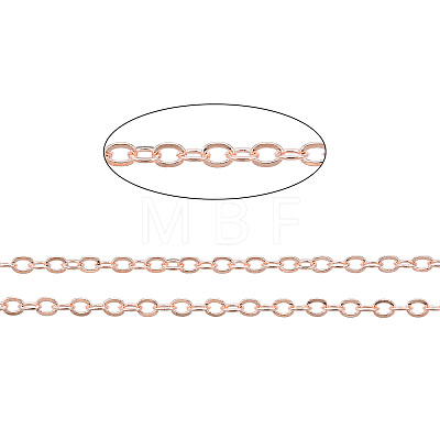 Brass Cable Chains CHC-T008-08RG-1