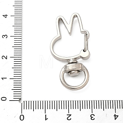 Alloy Swivel Clasps FIND-C084-02A-P-1