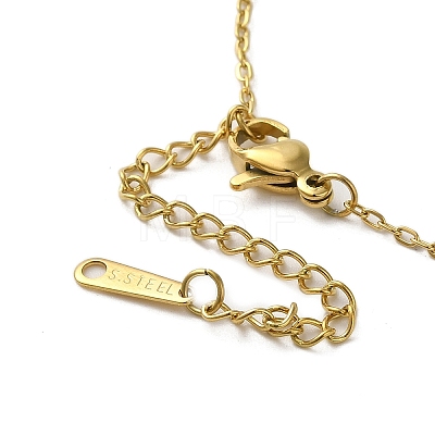 Brass Micro Pave Cubic Zirconia Pendant Necklaces for Women NJEW-E106-04KCG-02-1