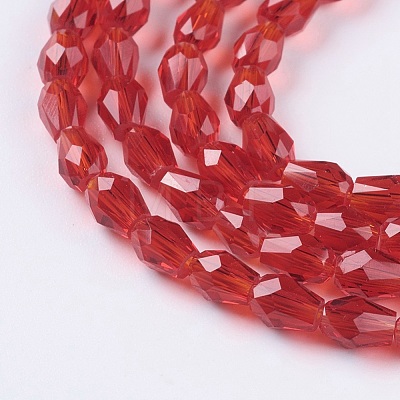 Faceted Glass Beads Strands GLAA-A036-F15-1