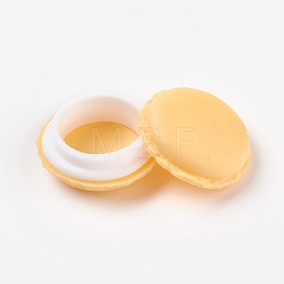 Portable Candy Color Mini Cute Macarons Jewelry Ring/Necklace Carrying Case X-CON-WH0038-A01-1