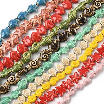 Handmade Porcelain Beads PORC-C006-01-1