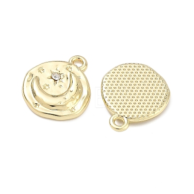 Alloy Rhinestone Pendants PALLOY-P319-04G-1