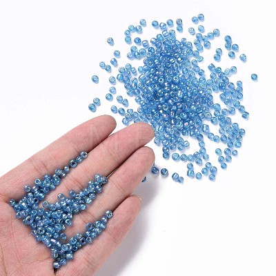 6/0 Round Glass Seed Beads SEED-US0003-4mm-163-1