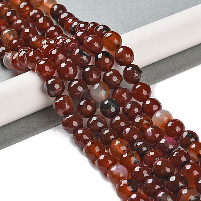 Natural Agate Beads Strands G-M437-B01-01K-1