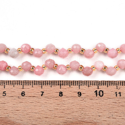 Natural Pink Opal Beads Strands G-T141-54-1