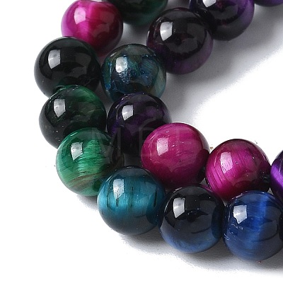 Natural Tiger Eye Beads Strands X-G-B133-A02-6MM-06-1