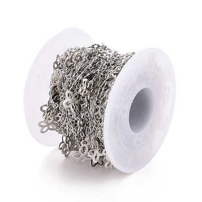 304 Stainless Steel Butterfly Link Cable Chains CHS-E006-03P-1