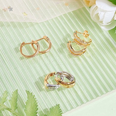 925 Sterling Silver Snake Hoop Earrings with Cubic Zirconia for Women JE960A-1