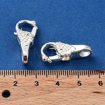 Tibetan Style Alloy Lobster Claw Clasps TIBE-T002-26S-RS-1