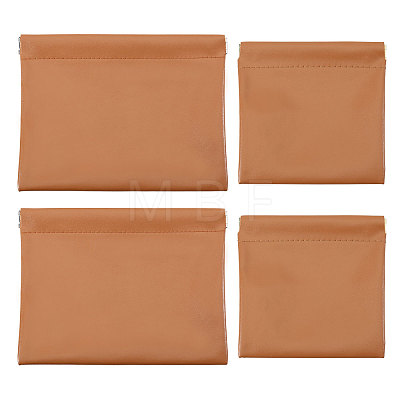 4Pcs 2 Styles Imitation Leather Shrapnel Change Purse ABAG-GL0001-14C-1