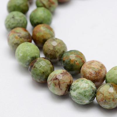 Natural Green Opal Beads Strands G-K209-05A-6mm-1