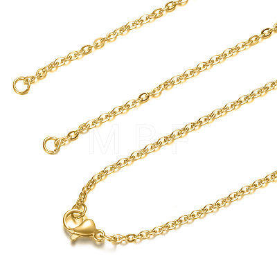 304 Stainless Steel Cable Chain Necklace Making STAS-T040-PJ208-2-54-1