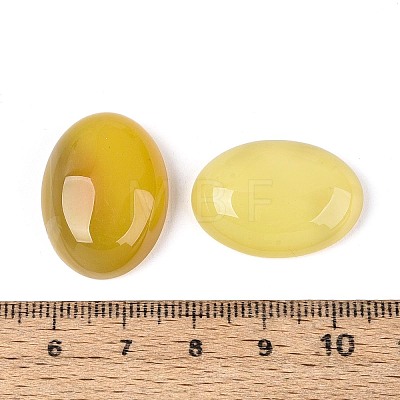 Natural Yellow Agate(Dyed & Heated) Cabochons G-N361-05A-05-1