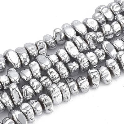 Electroplate Non-magnetic Synthetic Hematite Beads Strands X-G-T061-102O-1