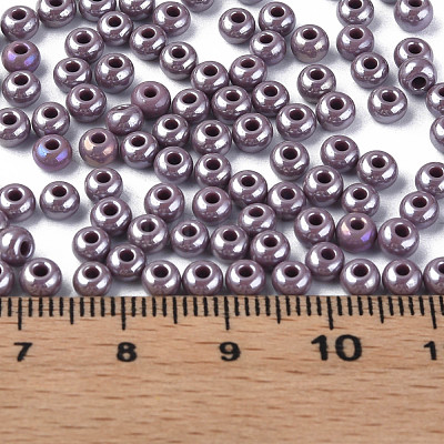 6/0 Czech Opaque Glass Seed Beads SEED-N004-003D-06-1