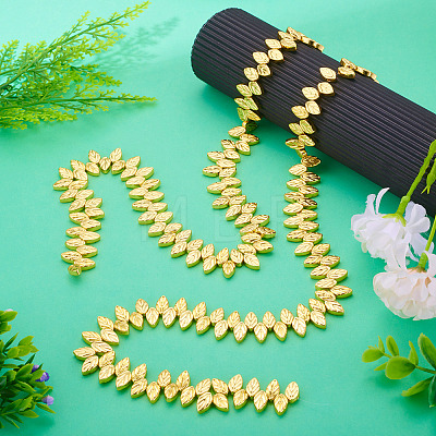 130Pcs 2 Strands Electroplate Glass Beads Strands EGLA-TA0013-56A-1