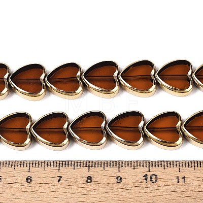 Electroplate Glass Beads Strands X-EGLA-T021-23E-1