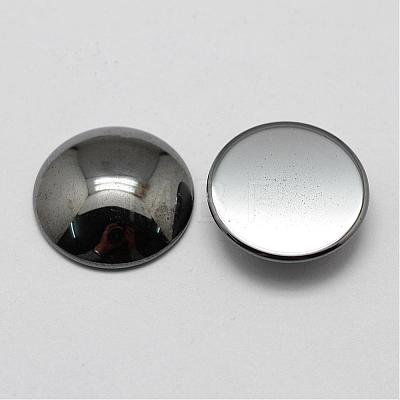 Non-magnetic Synthetic Hematite Cabochons G-P162-05-16mm-1