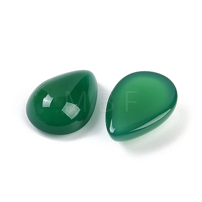 Natural Green Onyx Agate(Dyed & Heated) Cabochons G-H094-01A-04A-1