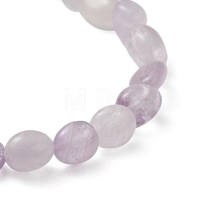Natural Lavender Amethyst Beaded Bracelets BJEW-JB13145-1