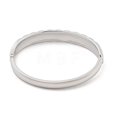 304 Stainless Steel Bangles for Women BJEW-G693-08P-1