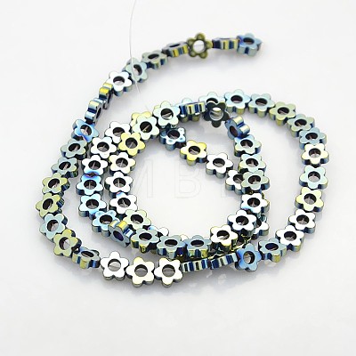 Electroplate Non-magnetic Synthetic Hematite Beads Strands G-J217C-07-1