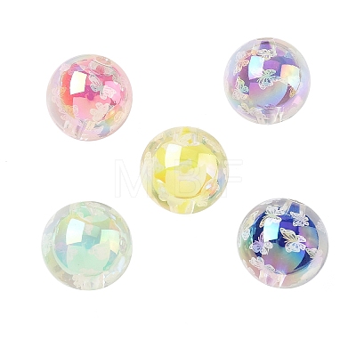 Transparent UV Plating Acrylic Beads PACR-Z002-01A-1