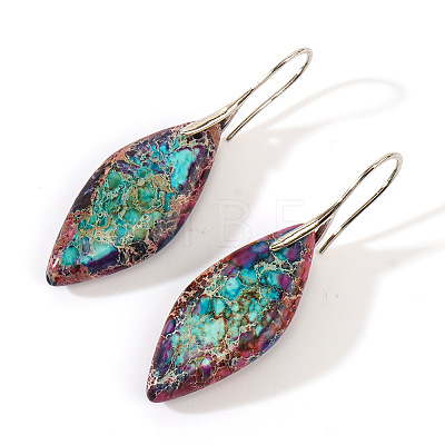 Bohemian Style 304 Stainless Steel Emperor Stone Dangle Earrings SL3554-1-1