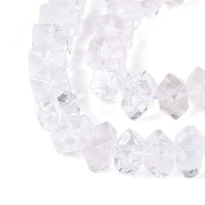 Natural Quartz Crystal Beads Strands G-D091-A25-1