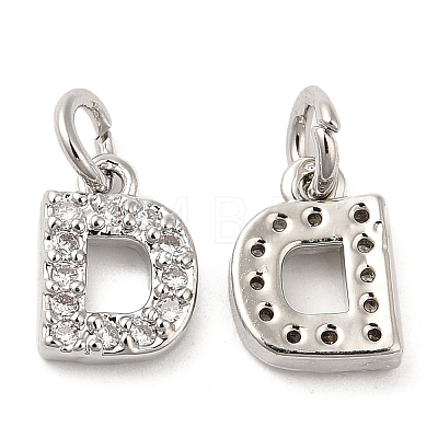 Brass Micro Pave Grade AAA Cubic Zirconia Charms LS-ZIRC-P067-11P-D-NR-1