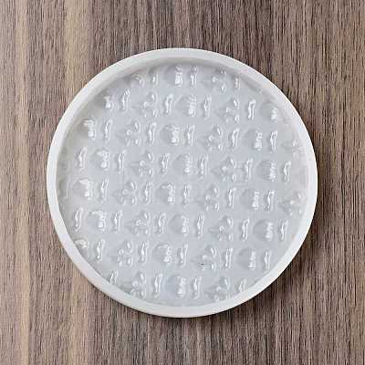 DIY Flat Round Display Base Silicone Molds DIY-P070-D02-1