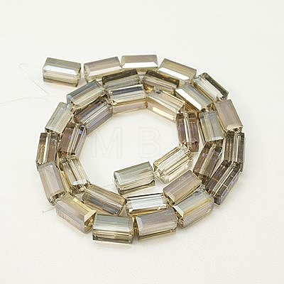 Electroplate Glass Beads EGLA-J023-12x6mm-WLS17-1