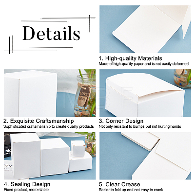 Foldable Creative Kraft Paper Box CON-WH0062-05A-1