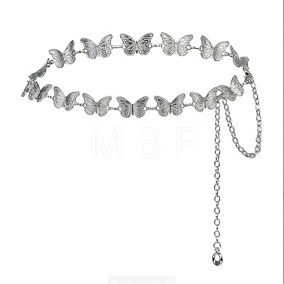 Zinc Alloy Butterfly Link Waist Chains WG2D3D9-01-1