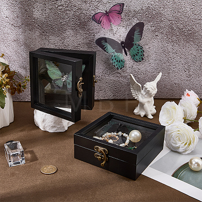 Wood Jewelry Display Cases CON-WH0089-223B-1