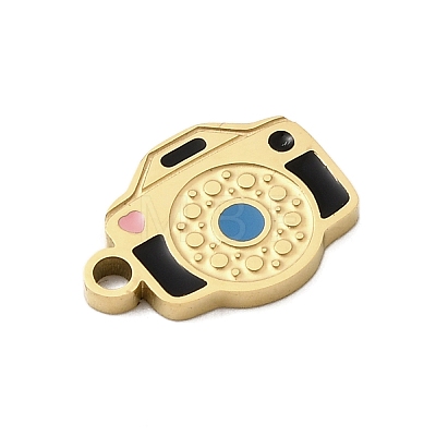 304 Stainless Steel Enamel Charms STAS-I336-04G-02-1