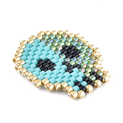 Handmade Seed Beads Pendants SEED-I012-46A-1