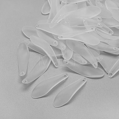 Transparent Acrylic Pendants X-FACR-S024-SB518-1