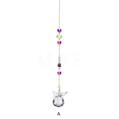 Crystal Glass Sun Catcher Pendant PW-WGCFB40-01-1